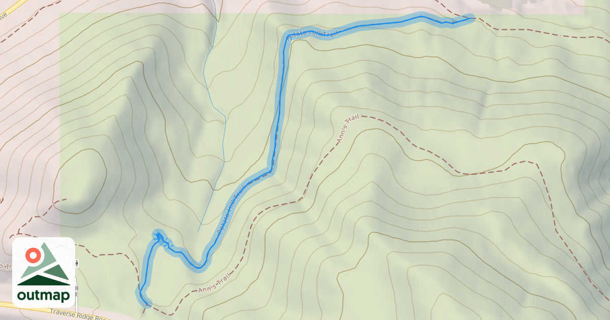 Map of Potato Hill Trail