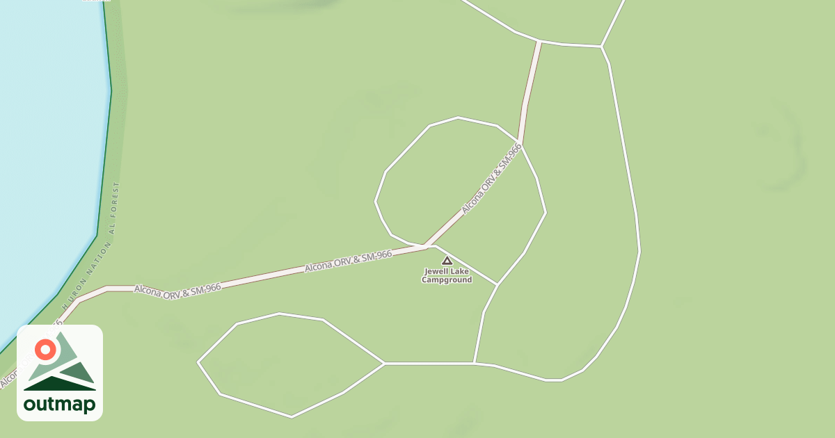 Map of JEWELL LAKE CAMPGROUND