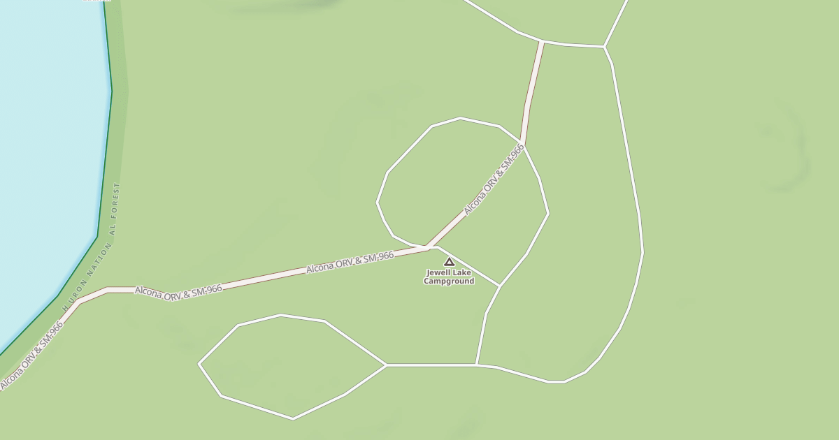 Map preview of JEWELL LAKE CAMPGROUND
