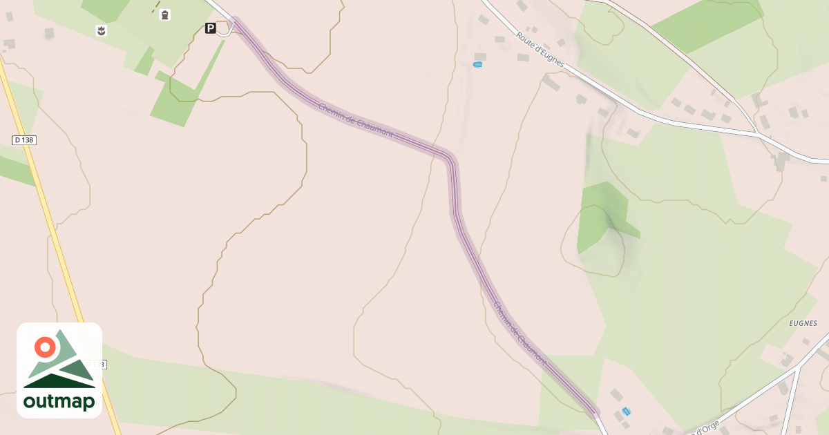 Map of Chemin de Chaumont