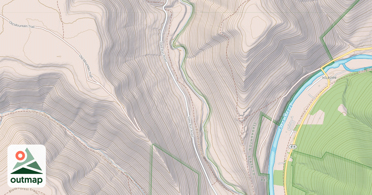 Map of Coudy Pike Snowmobile Trails