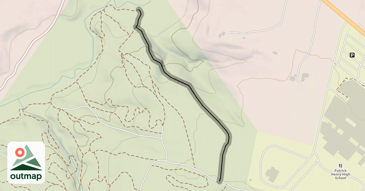 Map of Big Downhill
