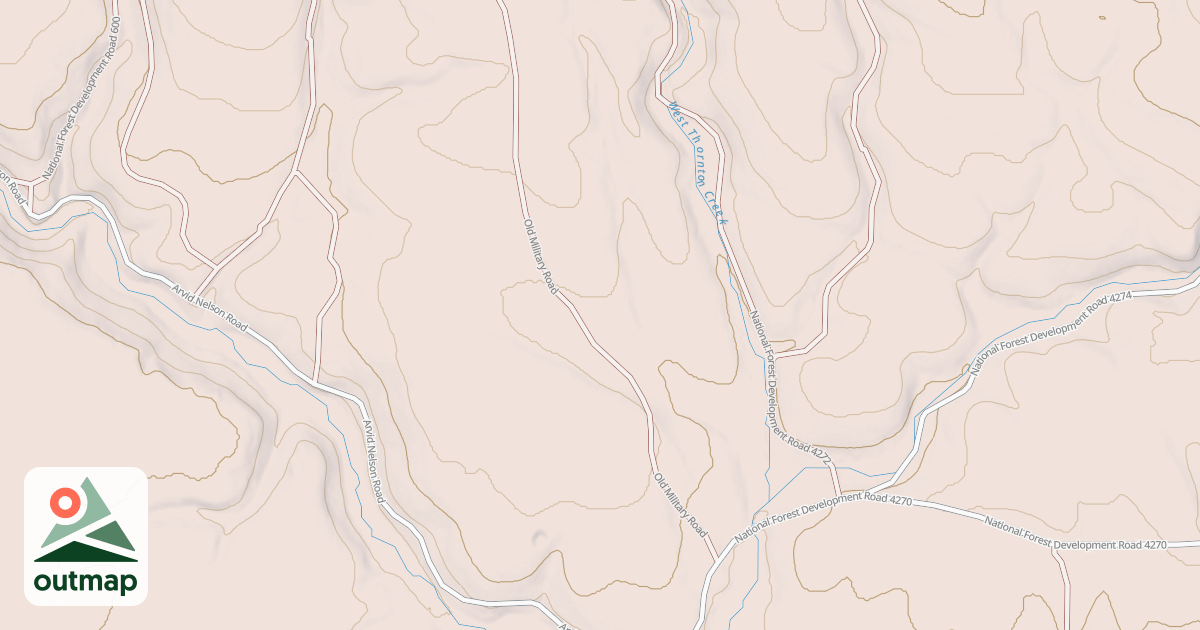 Map of USFS Motor Vehicle Use Map Roads {6249D99E-A8EA-4449-A2EF-E755BF2D551B}