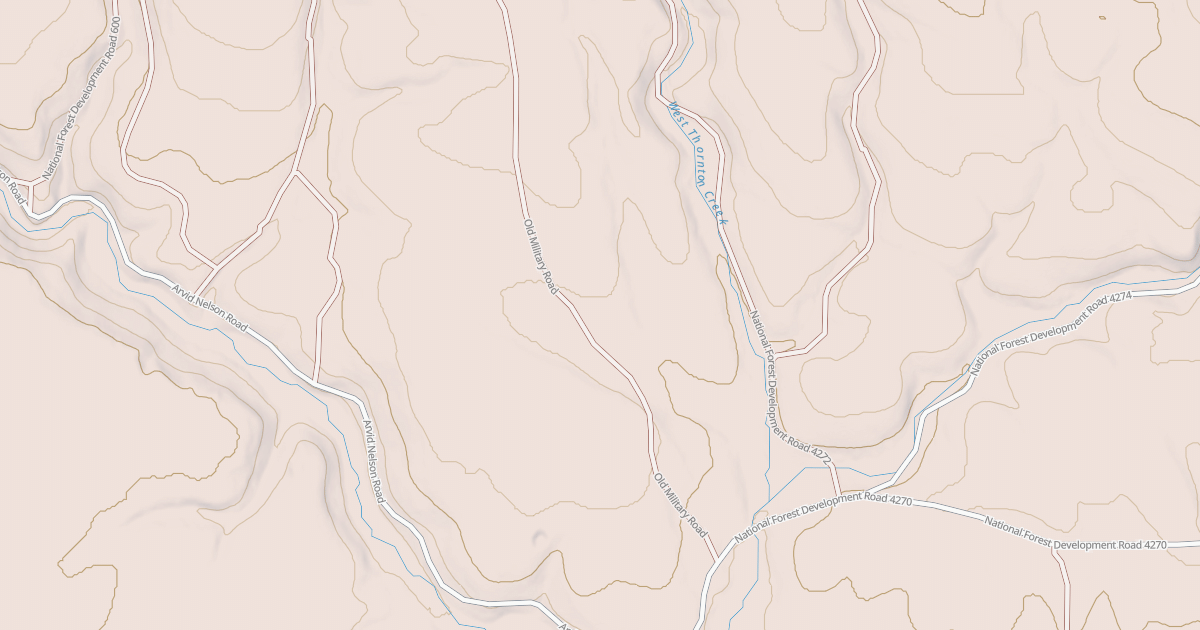 Map preview of USFS Motor Vehicle Use Map Roads {6249D99E-A8EA-4449-A2EF-E755BF2D551B}