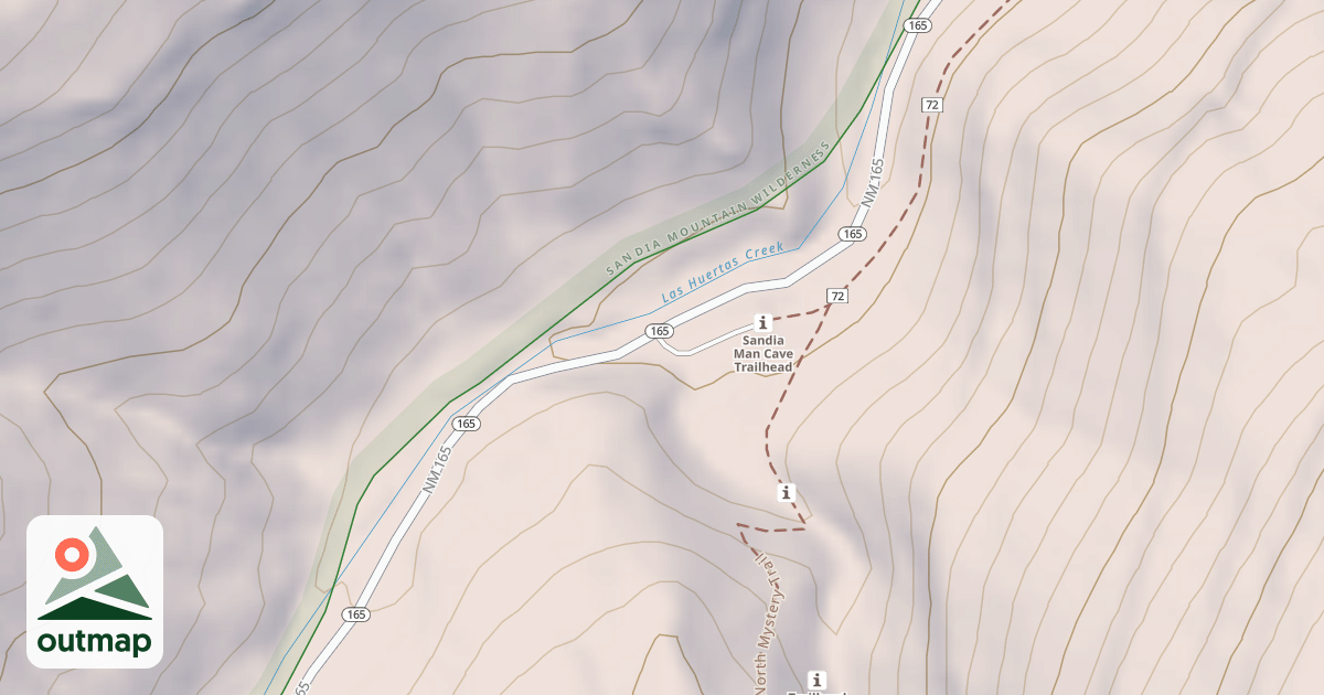 Map of SANDIA CAVE