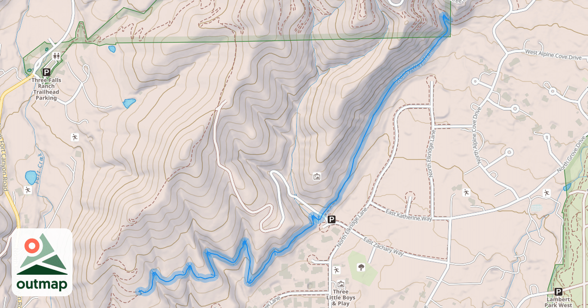 Map of Stoney Way Trail