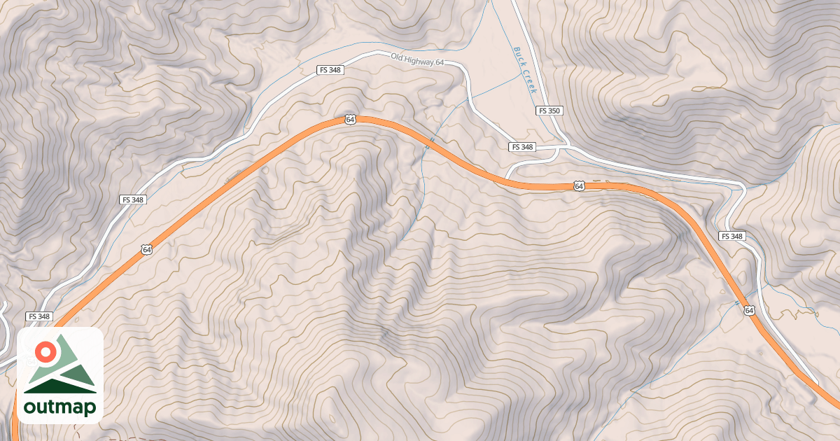 Map of OLD 64 HWY