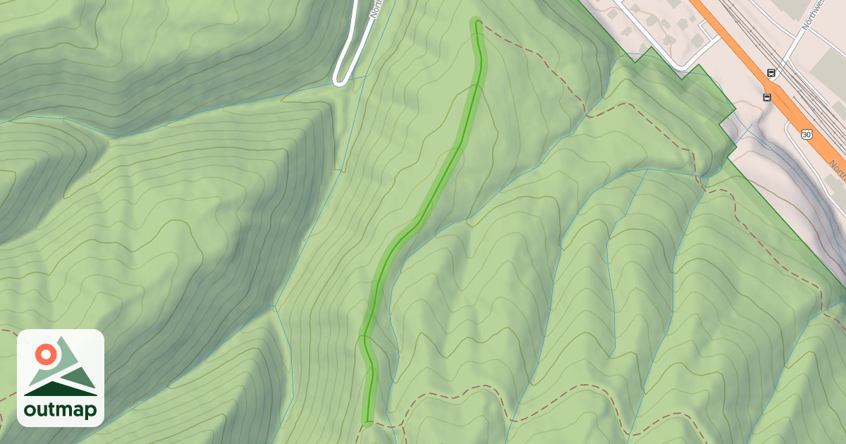 Map of Northwest Firelane 1 Road