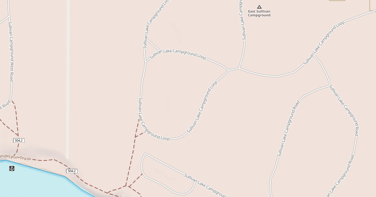 Map preview of SULLIVAN LAKE CAMPGROUND LOOP