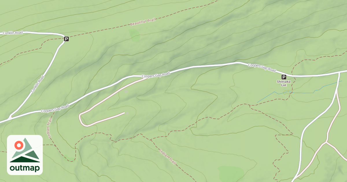 Map of Rothrock State Forest Seven Mountains Snowmobile Trails
