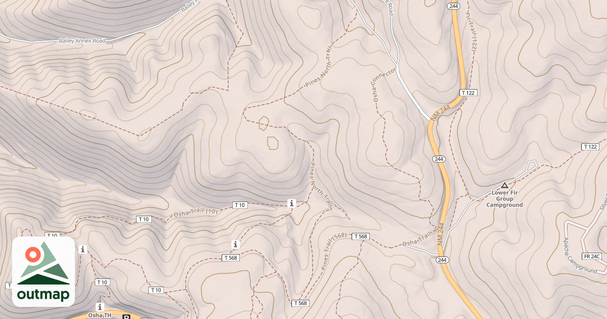 Map of PINES N. TRAIL