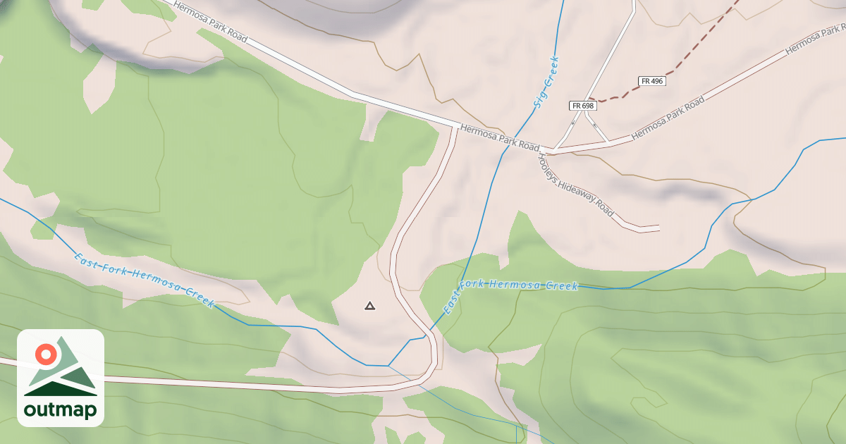 Map of EAST HERMOSA