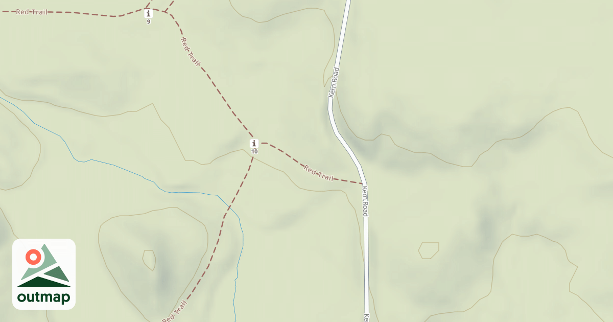 Map of Bald Mountain Rec. Area - Red Trail