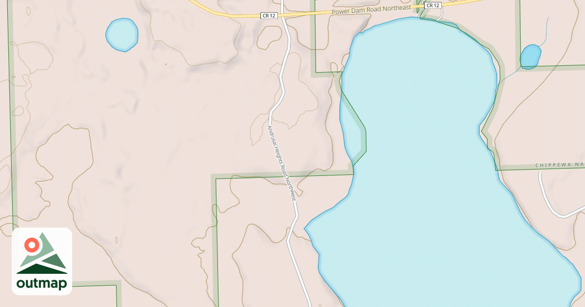 Map of ANDRUSIA HEIGHTS ROAD NE