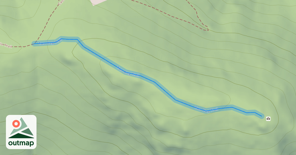 Map of Two Dog Trail