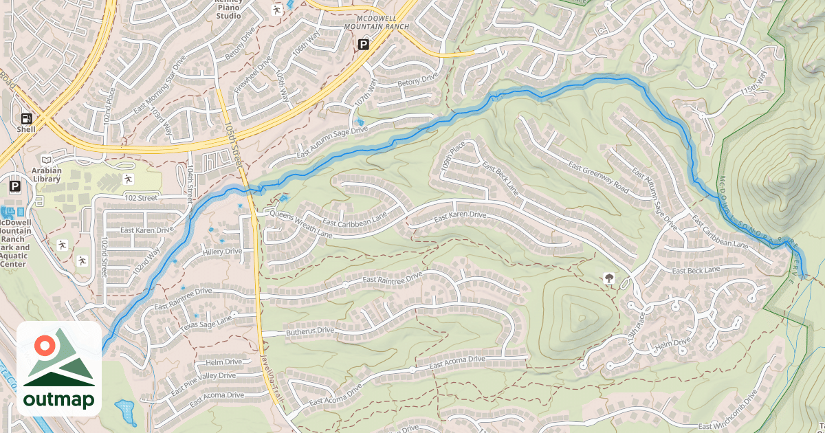 Map of Quartz Trail
