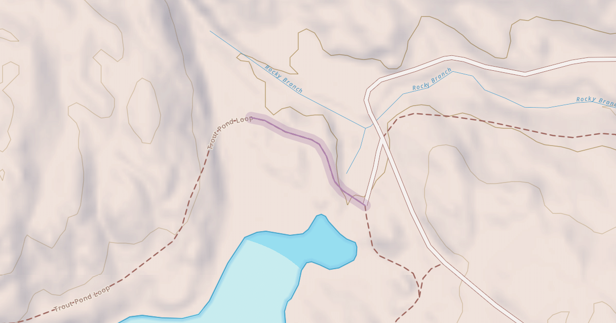 Map preview of Trout Pond Loop