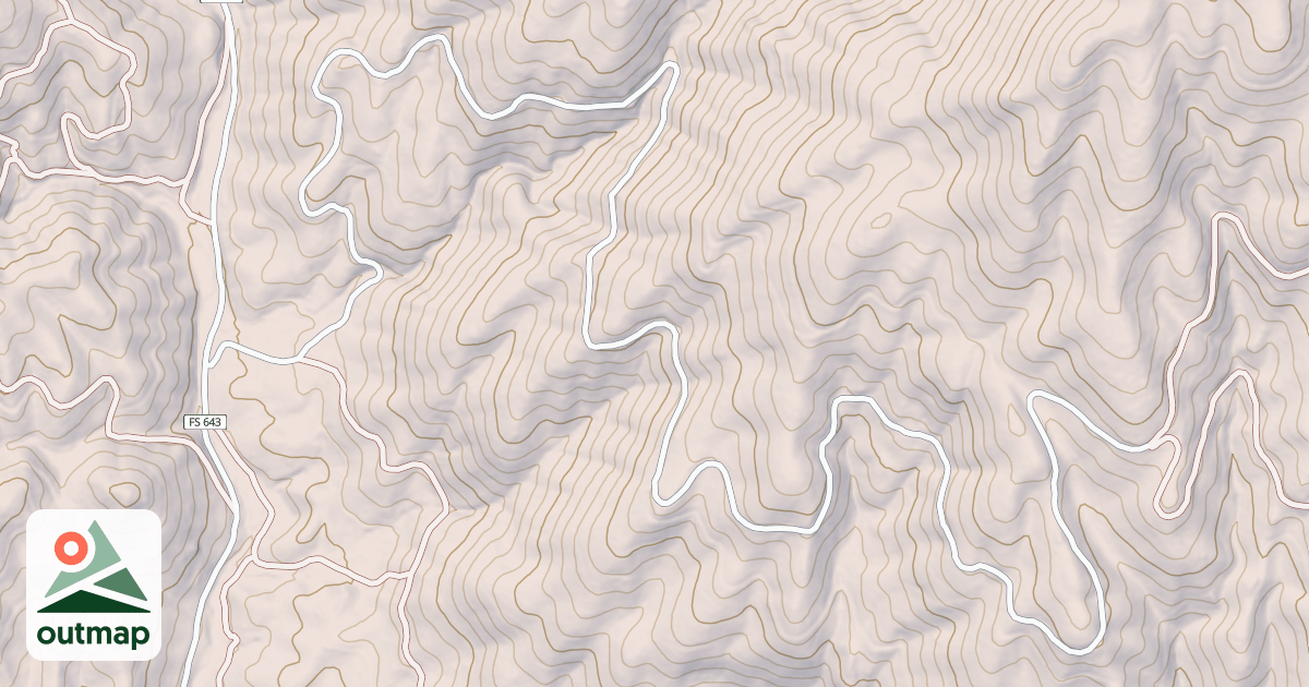 Map of DRY BUCK RIDGE