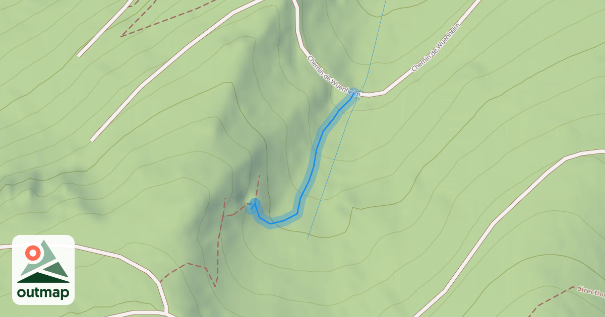 Map of Sentier Edouard Werner