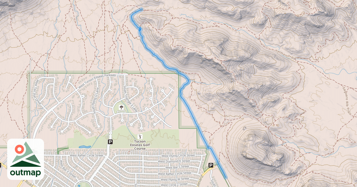 Map of Starr Pass Trail