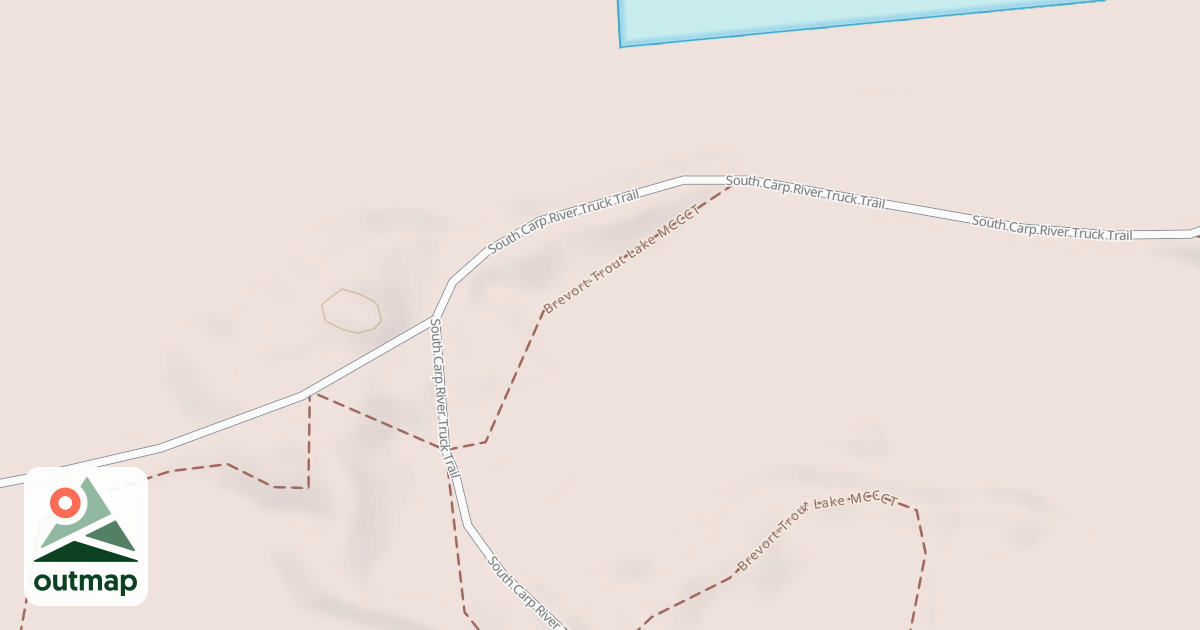 Map of Brevort-trout Lake Motorcycle Trail