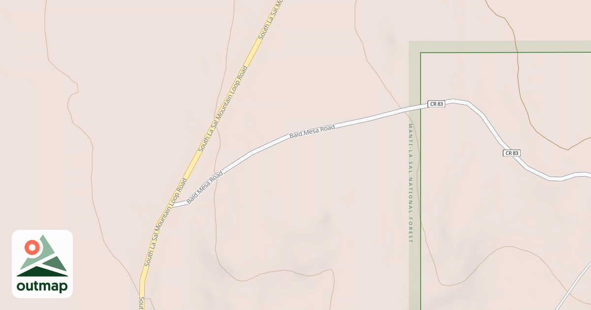 Map of BALD MESA (CORBIN)