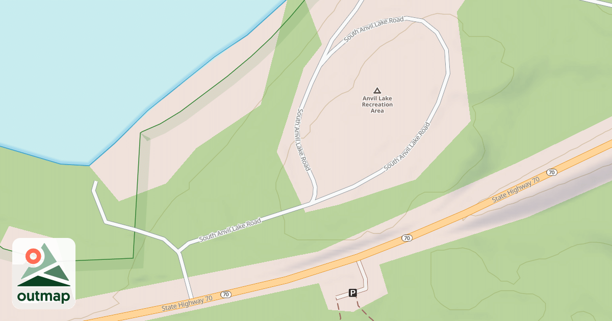 Map of ANVIL LAKE CAMPGROUND