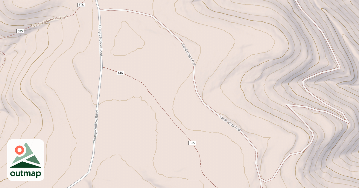 Map of Susquehannock State Forest Snowmobile Trails