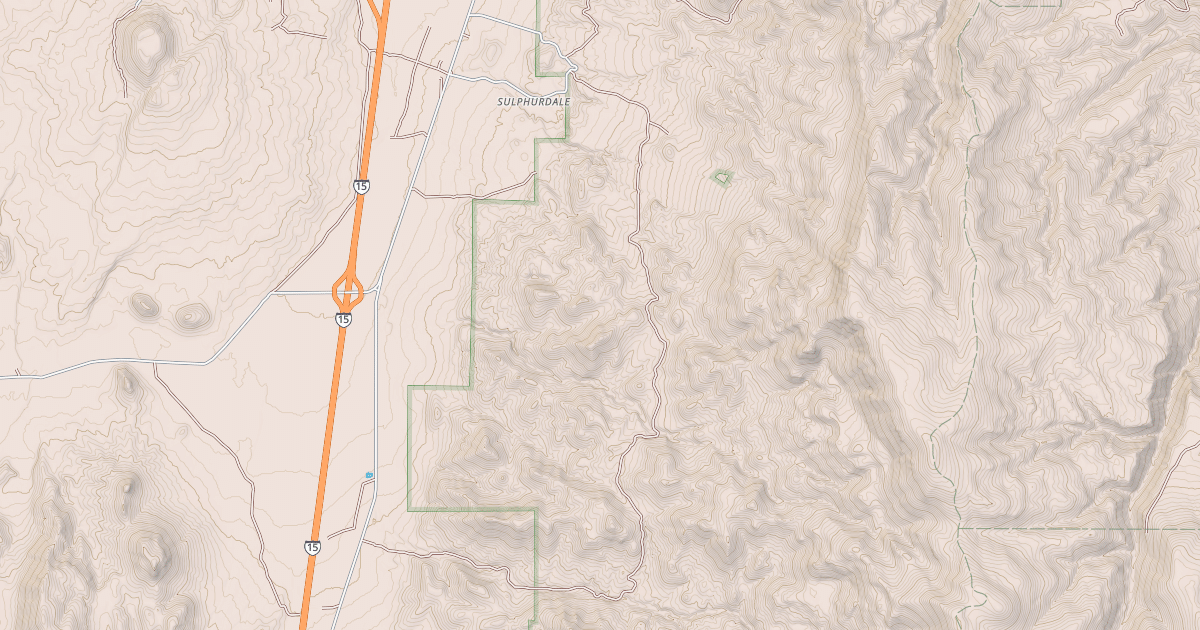 Map preview of SULPHURDALE-PINE CREEK