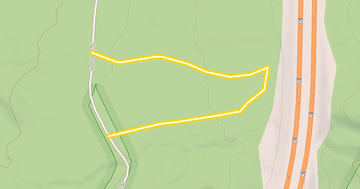 Map preview of Bickford XC ski trail