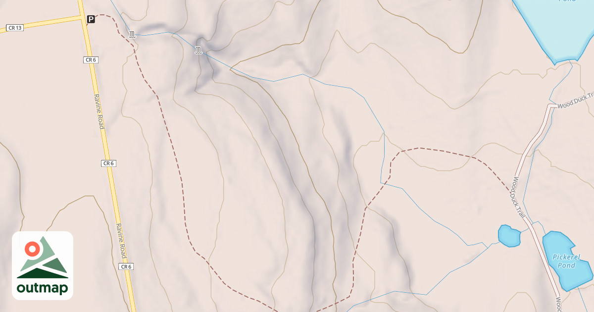 Map of Redbelly Trail