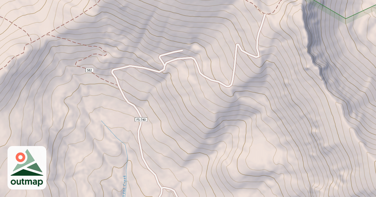 Map of Cement Creek Jeep