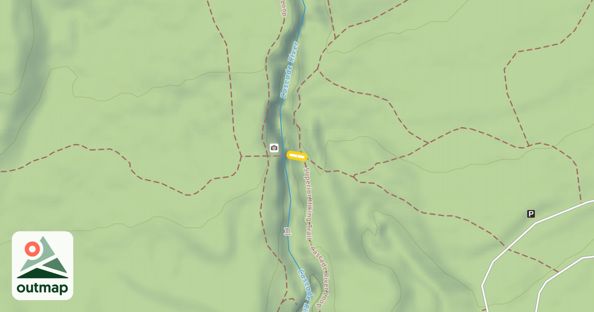 Map of Superior Hiking Trail - Cascade River Loop