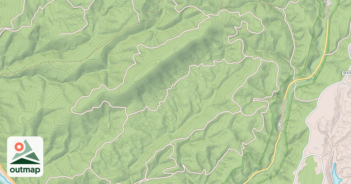 Map of South Pedlar