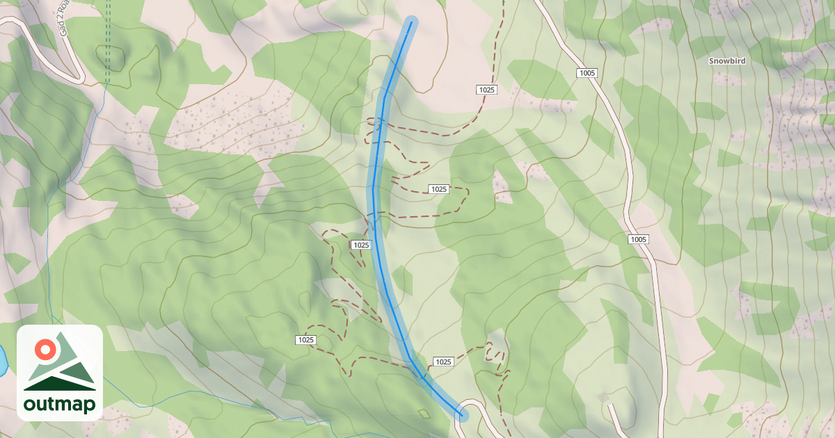 Map of Bicarbonate Gully