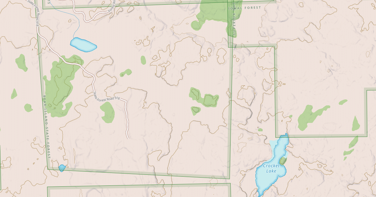 Map preview of Kawishiwi Triangle Crocket Lk