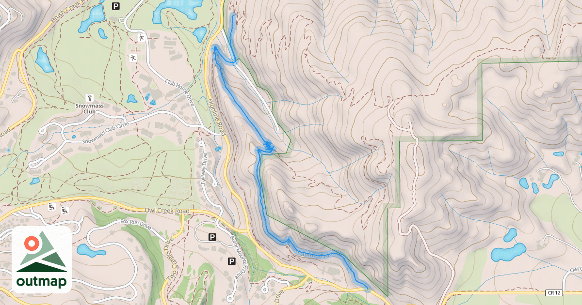 Map of Highline Trail