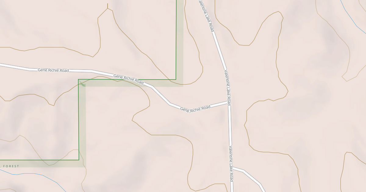 Map preview of USFS Motor Vehicle Use Map Roads {7B2988E3-7387-40B9-8E37-4BA6EA34A0D0}