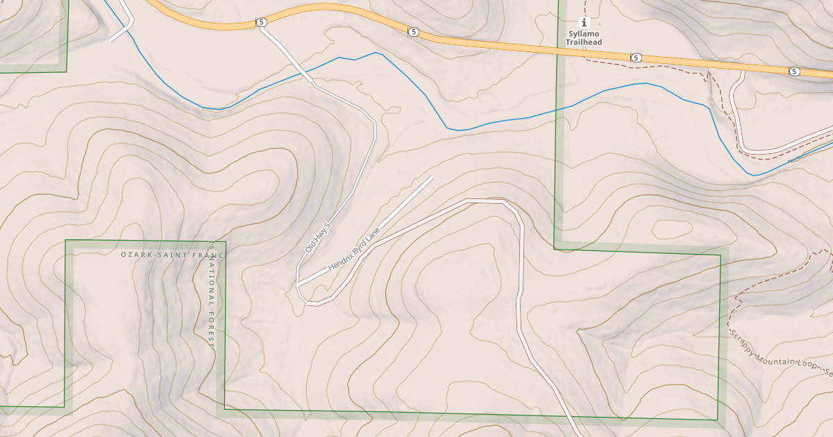 Map preview of USFS National Forest System Roads {549A6C48-8076-4D18-9D56-9C10761A8122}
