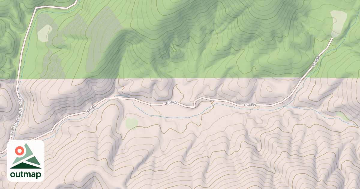 Map of LOWER BOGGS CREEK