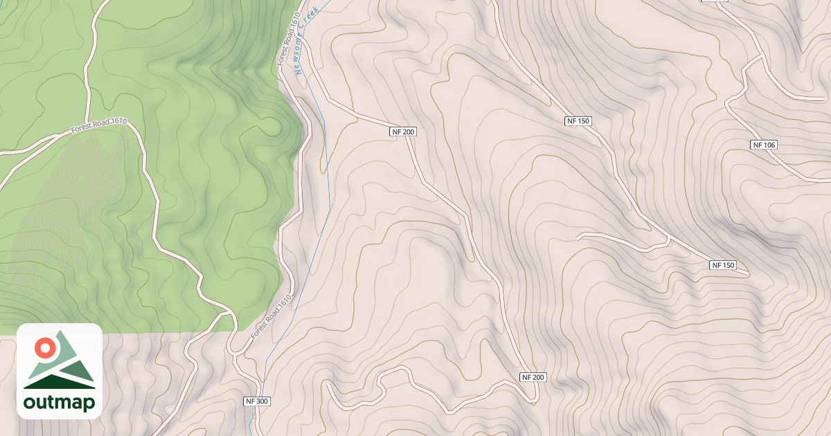 Map of USFS Motor Vehicle Use Map Roads {1D490895-24B9-48A9-AEE5-273E92421B4A}