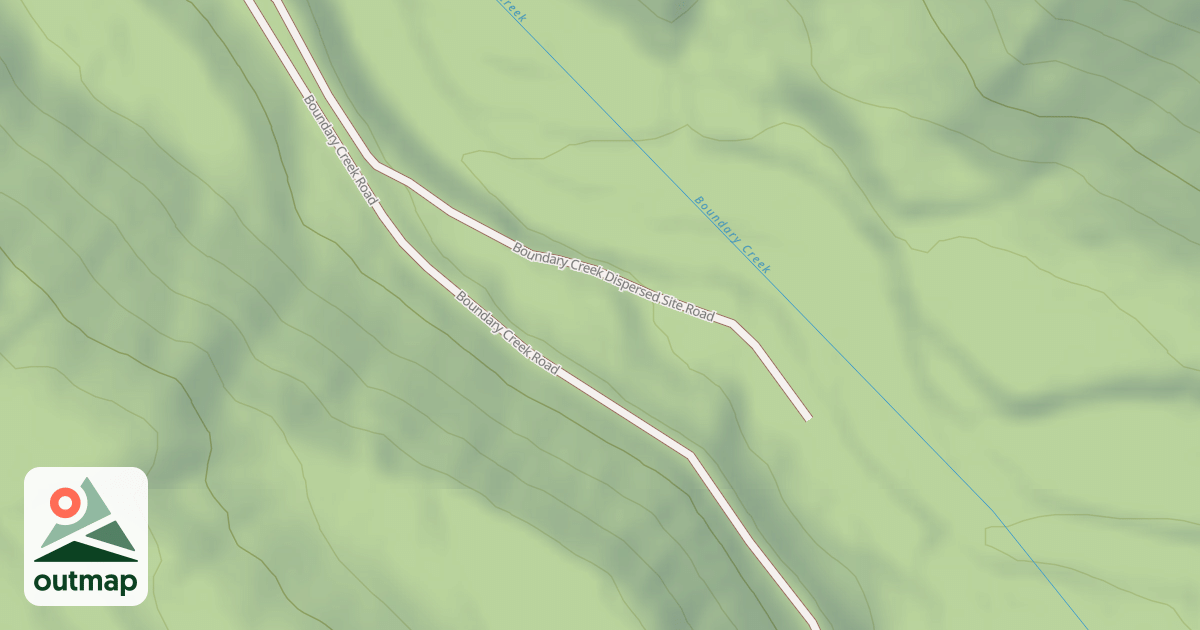 Map of BOUNDARY CRK DISPERSED SITE