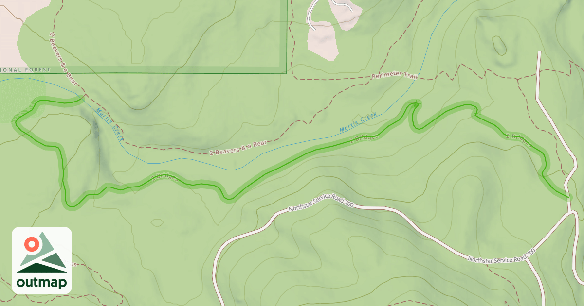 Map of 2 Bridges