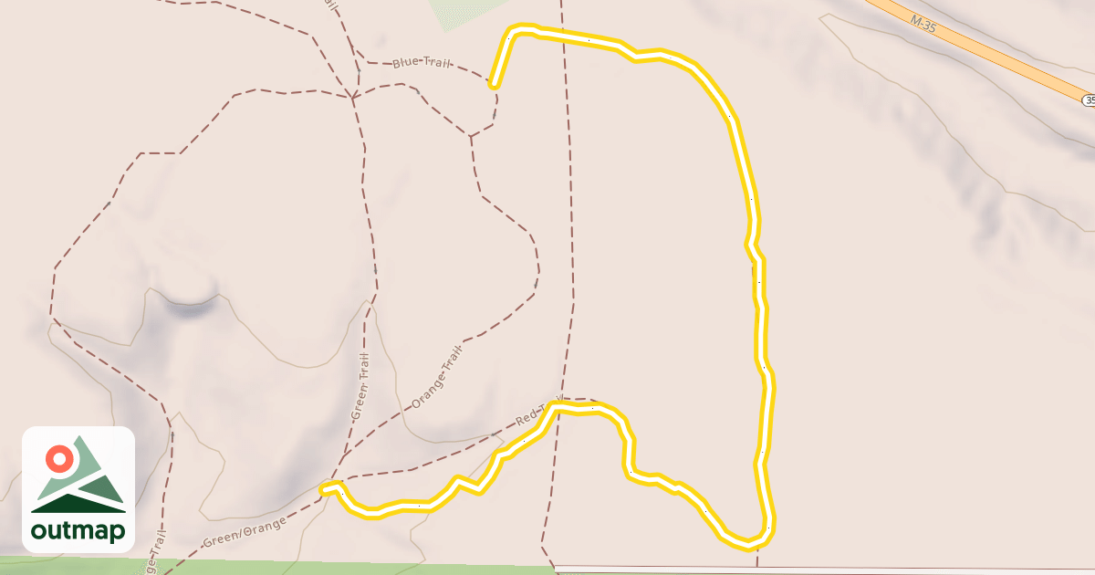 Map of Red Trail