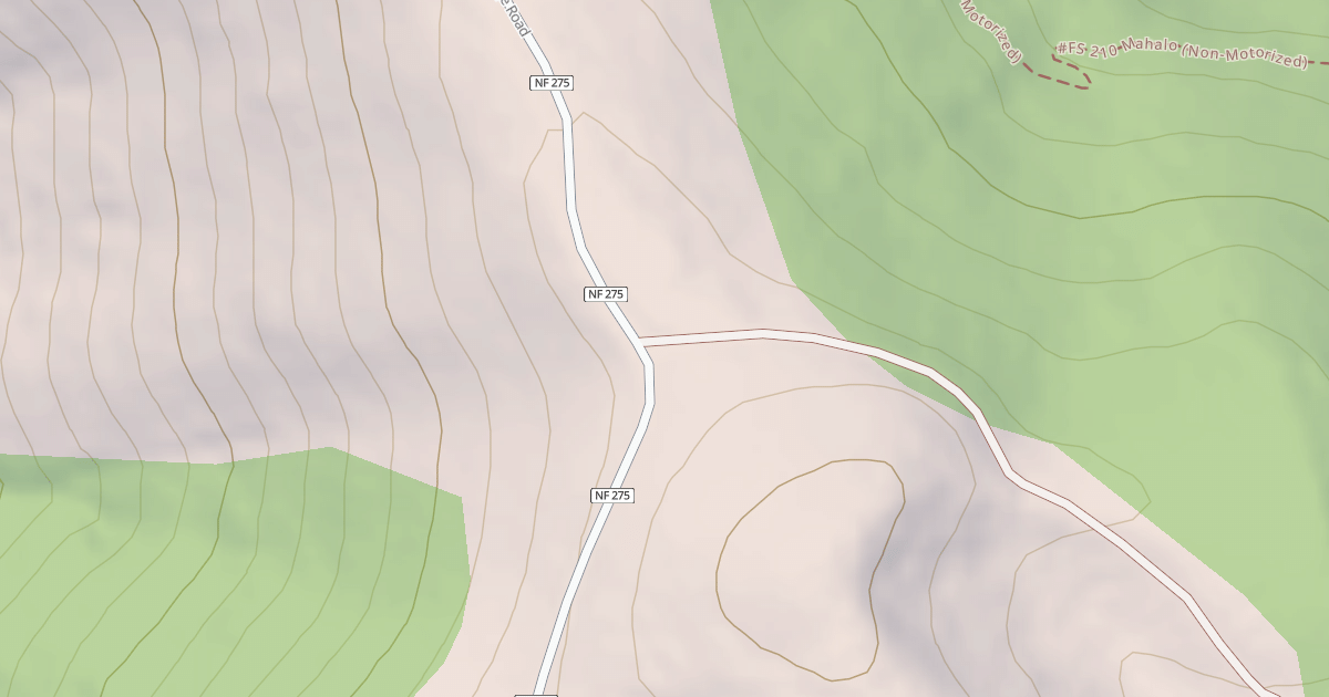 Map preview of GARDINER PEAK SPUR