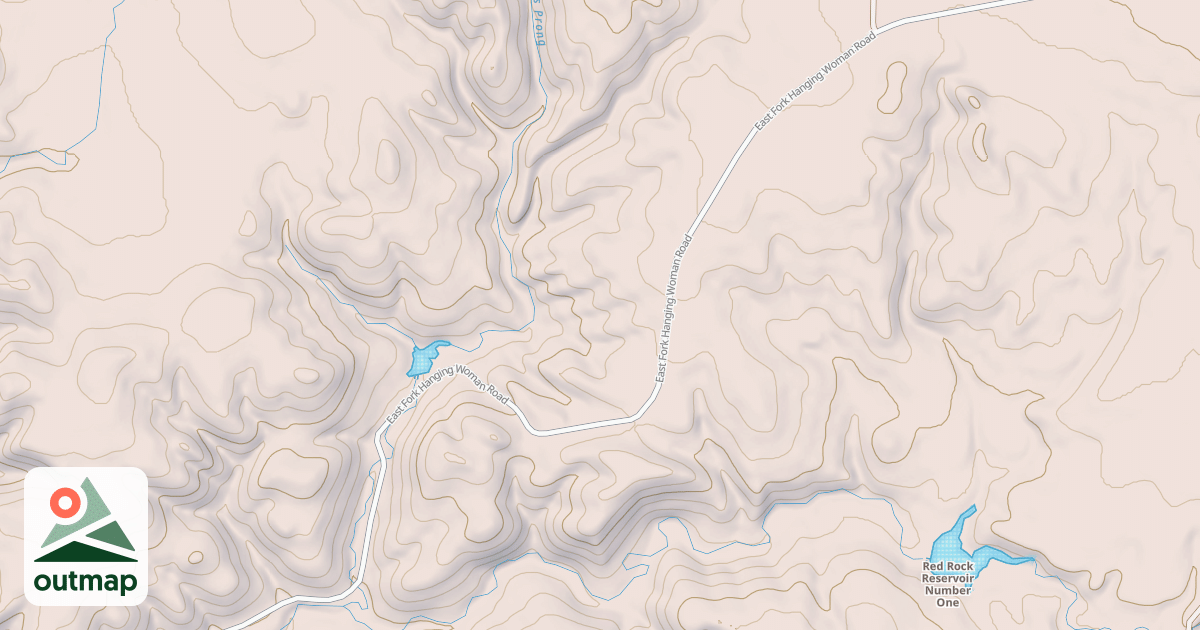 Map of COW CREEK