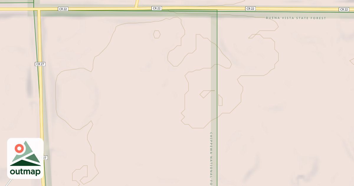Map of TURTLE RIVER LAKE ROAD SPUR A