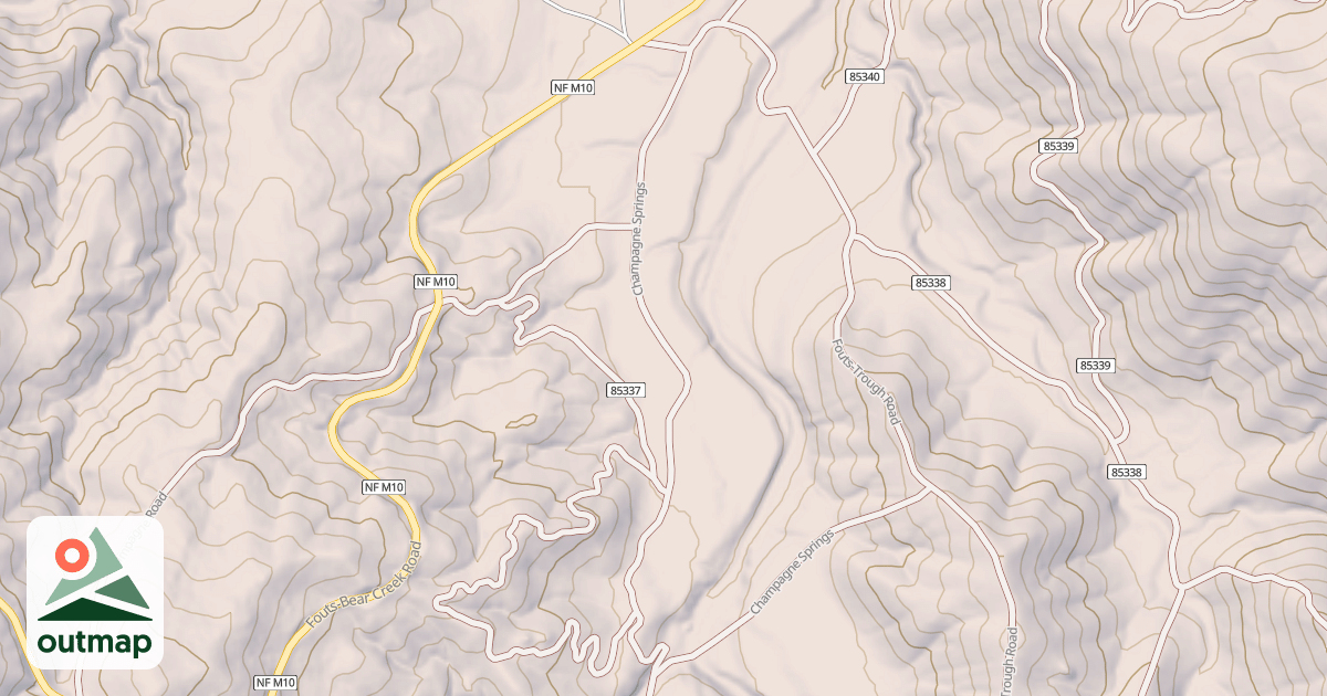 Map of CHAMPAGNE SPRINGS