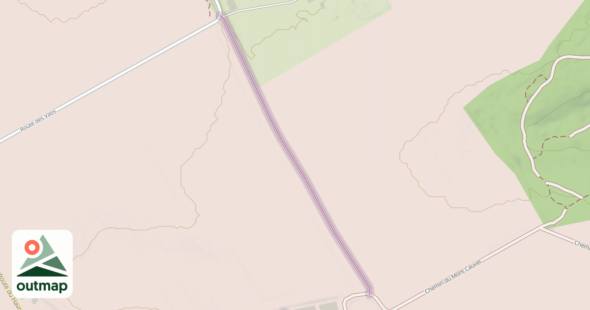 Map of Chemin rural de l'Église aux Hauts