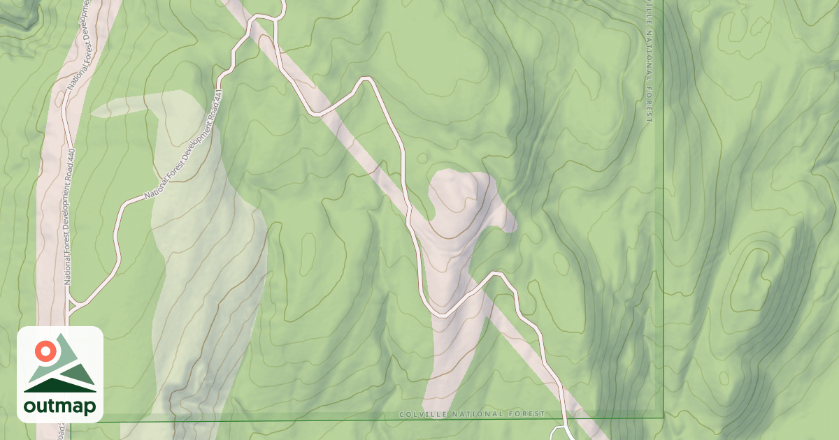 Map of USFS Motor Vehicle Use Map Roads {72A429E9-38F6-48D5-8126-BC1C6771C058}